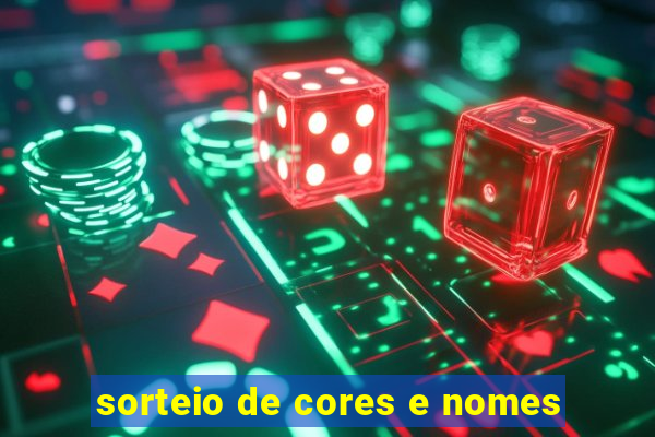 sorteio de cores e nomes